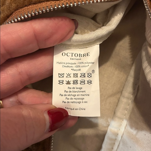 Sézane Octobre Éditions Brown Teddy Bear Crossbody Belt Bag - Picture 4 of 6